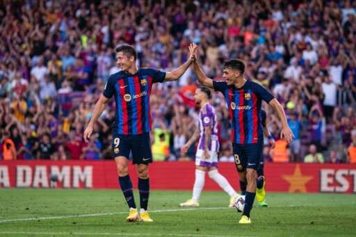 Le FC Barcelone étrille le Real Valladolid, R. Lewandowski double buteur - R. Lewandowski