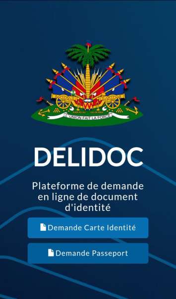 DELIDOC: la demande en ligne d'une Carte d’Identification Nationale ou d'un Passeport est possible en Haïti - Delidoc